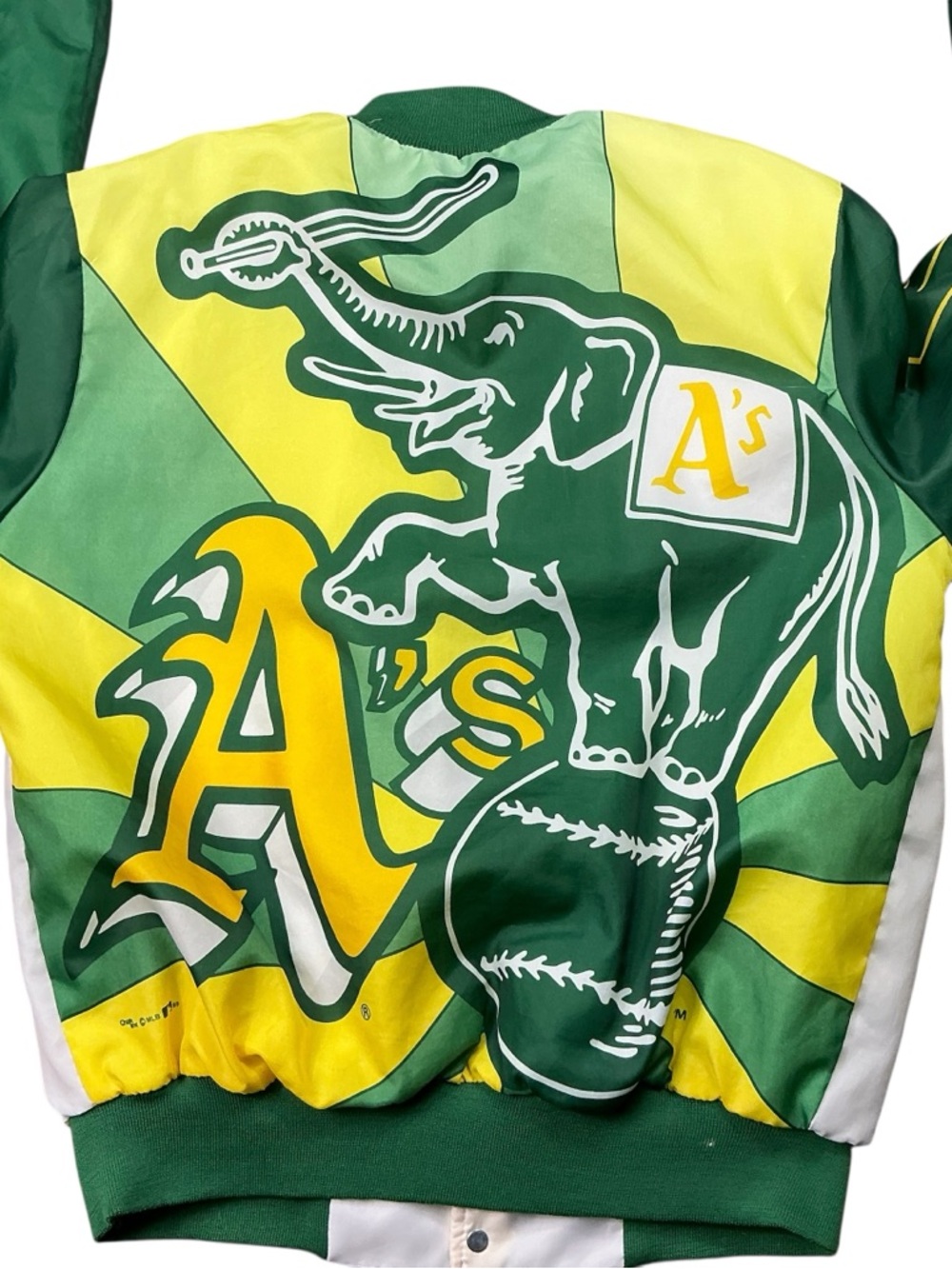 Vintage Oakland A’s 80s chalk line, MLB jacket size medium USA made